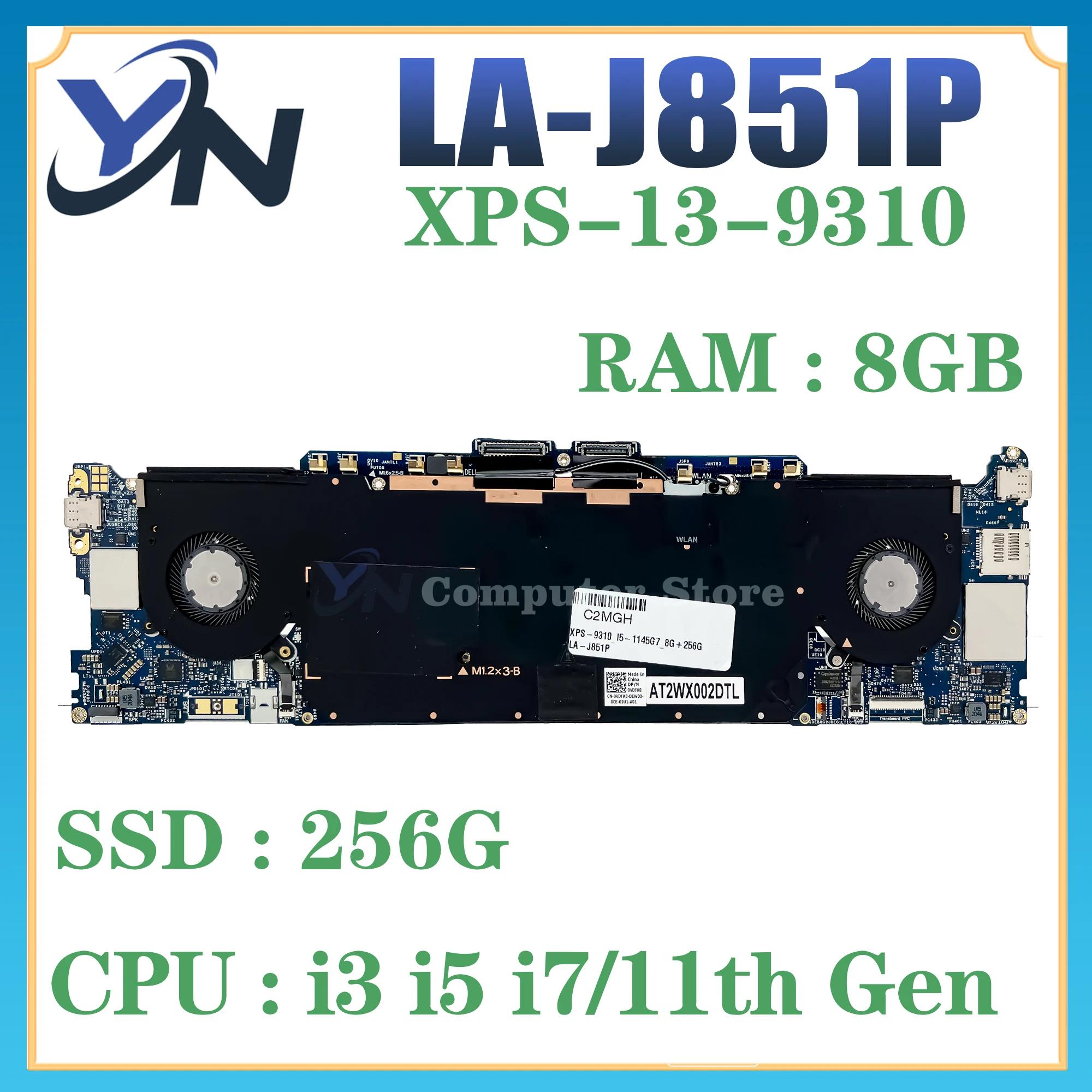DELL Ʈ LA-J851P  XPS-13-9310 κ, Inspiron C2MGH, i5-1145G7 i3-1115G4 CPU 8 + 256-SSD κ